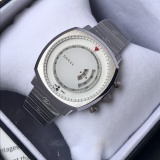 Gucci Grip Classic Logo Stainless Steel Quartz Watch