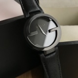 Gucci Classic Double G Logo Calfskin Quartz Watch
