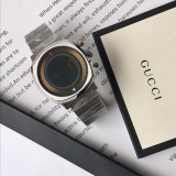 Gucci Grip Classic Logo Stainless Steel Quartz Watch