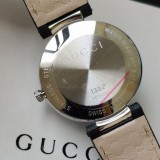 Gucci Classic Double G Logo Calfskin Quartz Watch