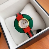Gucci Classic Little Bee Tricolor Stitching Plexglas Quartz Watch