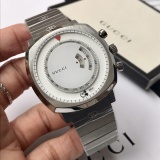 Gucci Grip Classic Logo Stainless Steel Quartz Watch