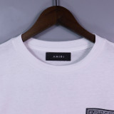 Amiri Fashion Printed T-shirt Unisex Casual Loose Short Sleeve