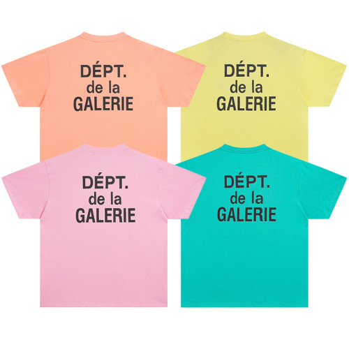 Gallery Dept Classic French Letter Logo Basic Slogan Round Neck Short Sleeve T-shirt
