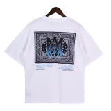 Amiri Fashion Printed T-shirt Unisex Casual Loose Short Sleeve