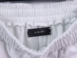 Amiri Classic Letter Embroidered Tassel Drawstring Casual Loose Sports Shorts