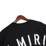 Amiri Logo Letter Print High Street Hip Hop Casual Loose Short Sleeve T-shirt