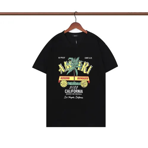 Amiri New Coconut Tree Pattern Printed Casual Short Sleeve T-shirt