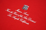 Amiri Letter Logo Printed Short Sleeve Unisex Loose Casual T-shirt