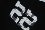 Amiri Crack Letter Logo Printed Casual T-shirt Fashion Round Neck Loose Short Sleeve