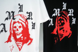 Amiri Skull Print T-shirt Fashion Casual Loose Short Sleeve