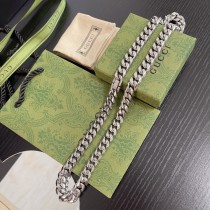 Gucci Interlocking Double G Pendant Necklace