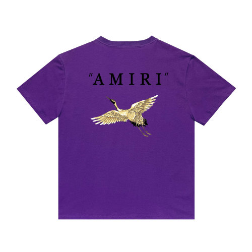 Arimi Gold Crane Letter Logo Printed Short Sleeve Fashion Casual T-shirt
