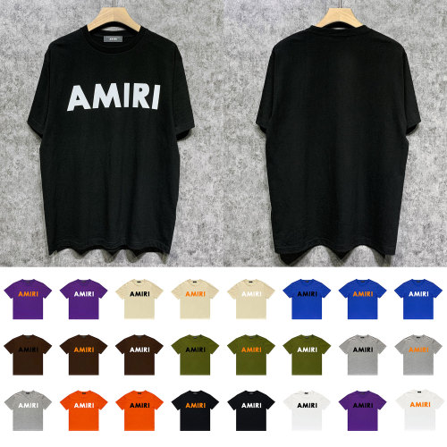 Arimi Letter Logo Printed Short Sleeve Fashion Casual Round Neck T-shirt
