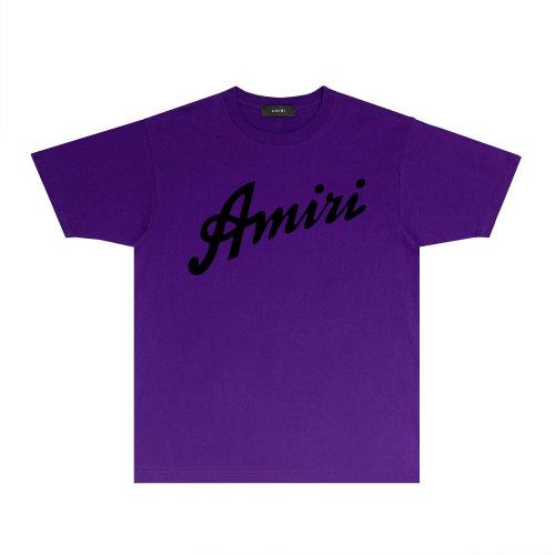 Arimi Oblique Letter Logo Printed Short Sleeve Fashion Casual T-shirt