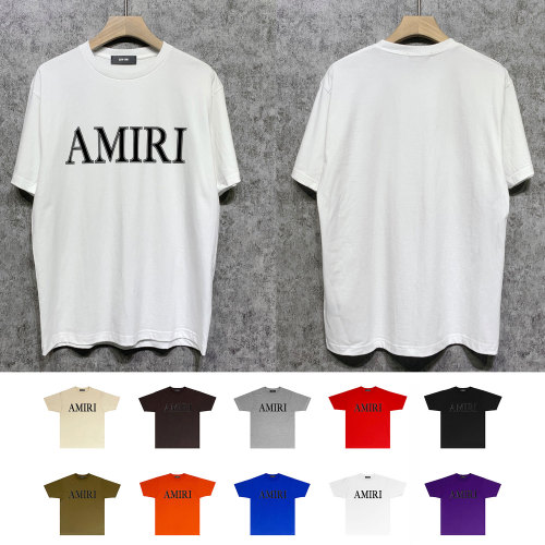 Arimi Classic White Stripe Letter Logo Printed Short Sleeve Fashion Casual T-shirt