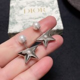 Dior Classic Pentagram Pearl Earrings
