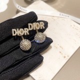 Dior Fashion Bead Letter Earrings