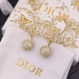 Dior Fashion Bead Letter Earrings
