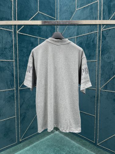 Balenciaga Cotton Letter Print Logo Short Sleeve Unisex Oversize Casual T-Shirts