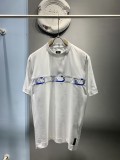 Fendi Classic Fendi O'Lock Embroidery Short Sleeve Unisex Street Cotton Casual T-Shirts