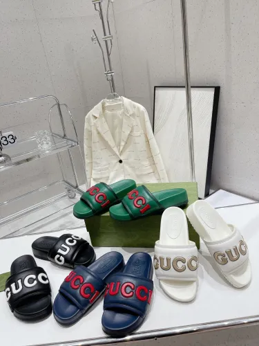 Gucci Unisex Thick-Bottomed Broadband One-Piece Flip-Flops Sandals