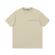 Fear of God Essentials Letters 77 Embossed Compound Line Short Sleeve American Black High Street Loose T-shirt