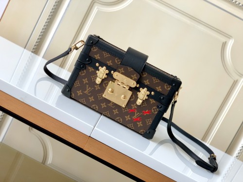 Louis Vuitton Petite Malle M45943 M45960 Monogram Hand Bag Sizes:20*12.5*CM