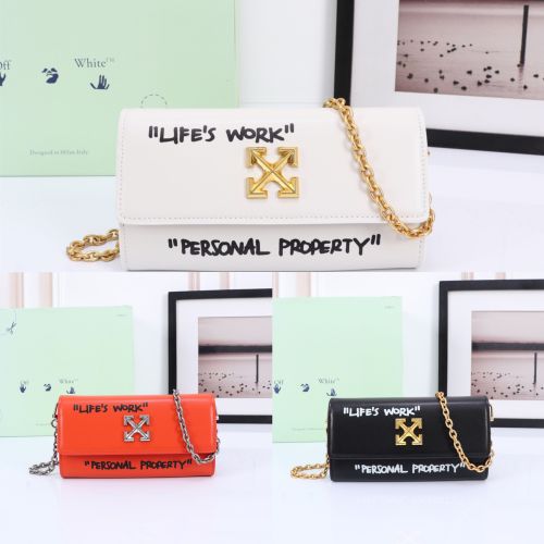 Off White Fashion Metal Arrows Logo Handbag Crossbody Bag Size：21*11*5CM
