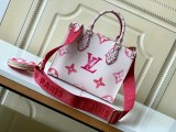 Louis Vuitton Onthego M22976 Monogram Pink Gradient Hand Bag Sizes:25*19*11.5CM