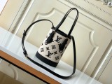 Louis Vuitton Nano Bucket M82418 Monogram Pattern Knitted Hand Bag Sizes:13*27*9CM