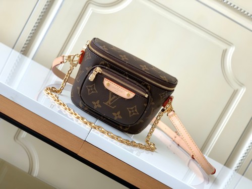 Louis Vuitton LV Gradient M82347 Monogram Empreinte Mini Bumbag Hand Bag Sizes:17*12*9.5CM