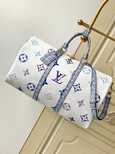 Louis Vuitton Keepall G10916 Giant Monogram Pattern Canvas Travel Bag Tote Bag Sizes:50*29*23CM