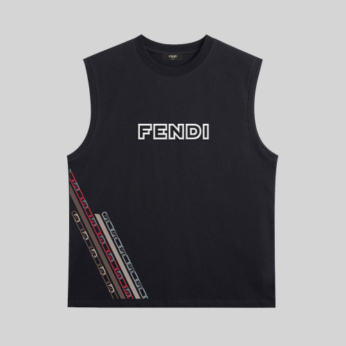 Fendi Classic Logo Print Sleeveless T-Shirt Fashion Casual Sports Vests