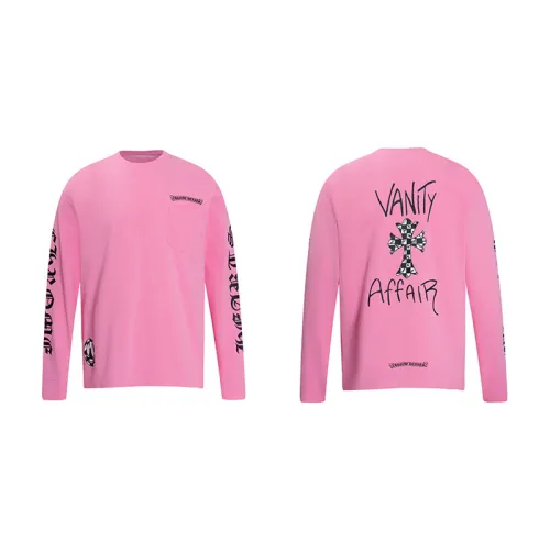 Chrome Hearts Classic Unisex Mattyboy Graffiti Cross Sanskrit Print Long Sleeves Cotton Pullover