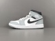 Nike Air Jordan 1 Mid Light Smoke Grey Unisex Casual Basketball Sneakers Shoes