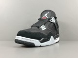 Jordan  Air Jordan 4 Retro SE Black Canvas Men Basketball Shoes Fashion Sneakers