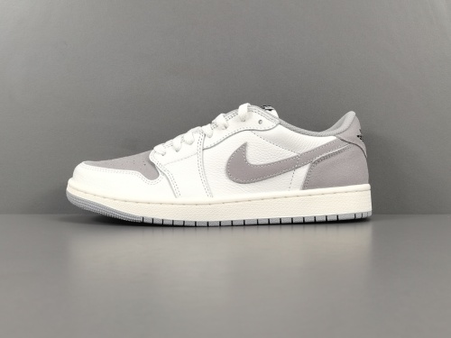 Nike Jordan Air Jordan 1 Low OG Atmosphere Grey Unisex Casual Basketball Sneakers Shoes