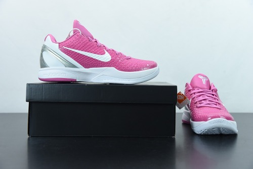 Nike Zoom Kobe 6 Kay Yow Think Pink Men Basketball Sneakers Shoes