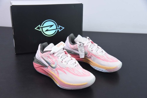Air Zoom G.T.Cut 2 EP Nike GT2.0 Men Practical Series Basketball Shoes Honey Peach