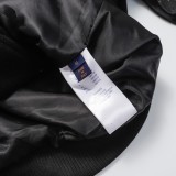 Louis Vuitton Men Casual Embroidery Demon Avatar Splicing Baseball Uniform Motorcycle Jackets