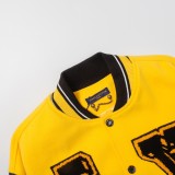 Louis Vuitton Men Casual Embroidery Tiger Splicing Baseball Uniform Motorcycle Jacket