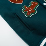 Louis Vuitton Men Casual Embroidery Boxer Splicing Baseball Uniform Motorcycle Jackets