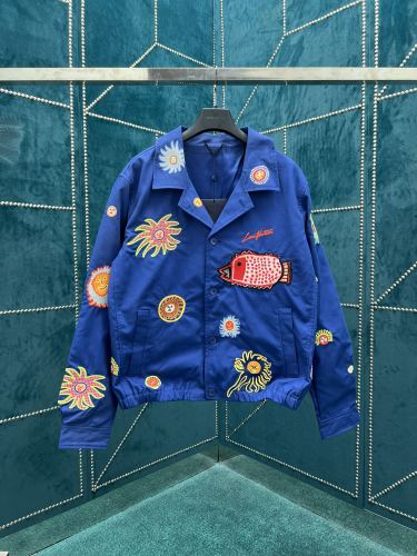 Louis Vuitton x Yayoi kusama Classic My Eternal Soul Pattern Trench Coat Fashion Men Jackets