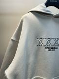 Balenciaga Unisex Casual Split Splashing Ink Print Hooded Pullover Sweatshirt