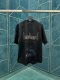 Balenciaga Blue Mushroom Print Logo Embroidery Short Sleeve Unisex Oversize Casual T-Shirts