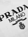 Prada Classic Embroidered Round Neck Sweater Men Pullover Sweatshirt