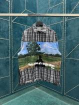 Louis Vuitton Men Casual Cotton Shirt Jacket Geometric Style Jacket
