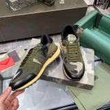 Valentino Fashion Camouflage Patchwork Casual Sports Shoes Men Street Sneakers