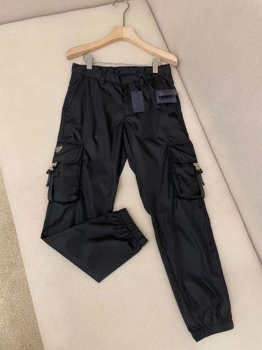 Prada Classic Metal Logo Leggings Pants Men Fashion Casual Workwear Pants